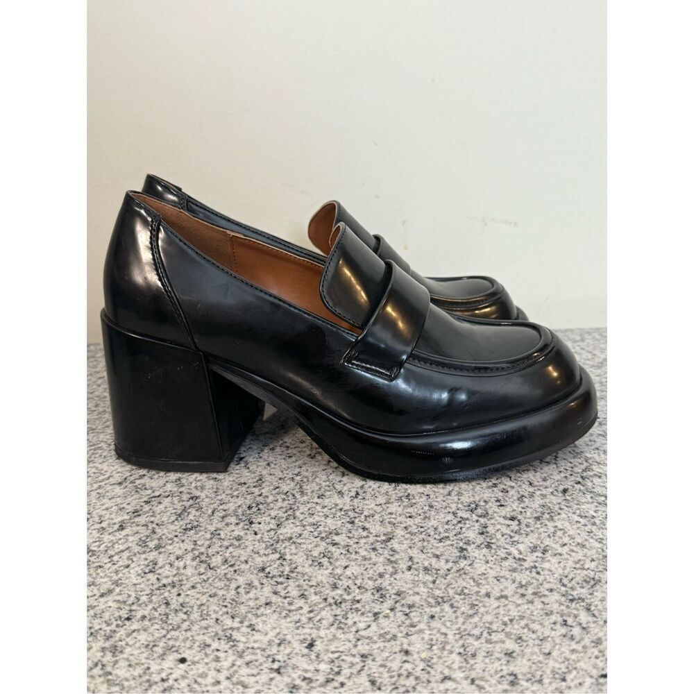 Madden Girl Delphine Platform Penny Strap Heels 10 Womens y2K